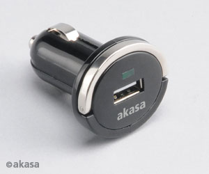 Akasa 12v DC Car Charger for USB Devices