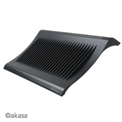 Akasa Black Gemini, Ergonomic, notebook cooler for widescreen notebooks up to 15.4" 