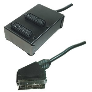 SCART  Y - Splitter - Plug to 2 x Sockets