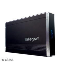 Akasa Integral P2 3.5" E-SATA  HDD Enclosure Black