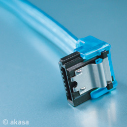 Akasa Data Latch Cable Blue UV Reactive 100cm SATA2-100-BLUV